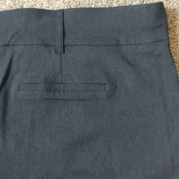 New With Tag Addition Elle Plus Size 28 Petite Dark Grey Straight Leg Ankle Pant - Picture 9 of 14